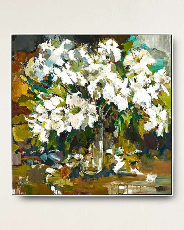 "Elegant Still Life" Original Oil Painting on Canvas by Gu Feng